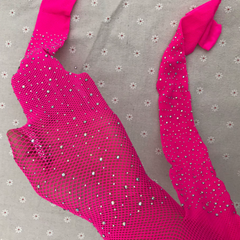 Bas résille diamant