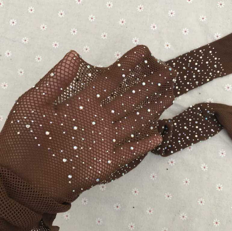 Bas résille diamant